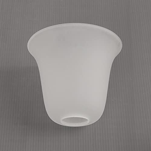 Giluta 6 Pack Bell Shaped Glass Shade Replacement Frosted Light Fixture Shades for ceiling fan light wall light,Lipless with 1-5/8-inch Fitter Opening - Image 6