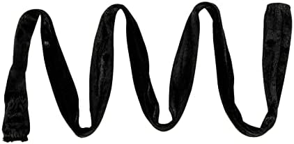 Giluta 2 Pack Cord & Chain Cover 4 feet Velvet Type Fabric, Use for Chandelier Pendant Lighting Chain, Cable Management, Black - Image 3