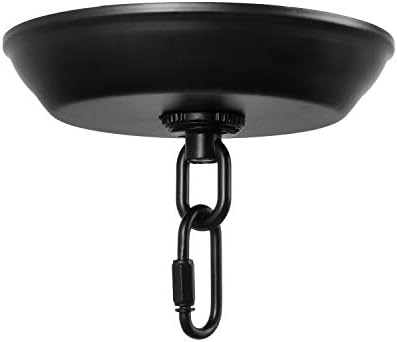 Giluta 5" Standard Light Canopy Kit with Maximum Fixture Weight of 40 Pounds Metal Ceiling Plate for Chandelier Pendant Lighting Flower Basket or DIY Projects, Black - Image 7