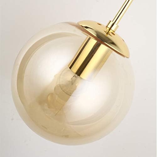 KCO Lighting Replacement Glass Globe Shade for Light Fixtures, Modern Lampshade Glass Accessories for Pendant Wall Sconces (Amber, 7.9 inches) - Image 4