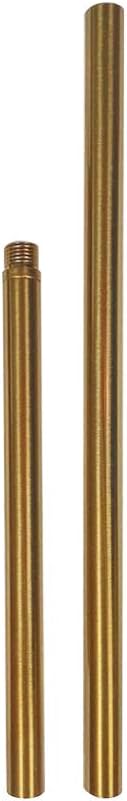 KCO Lighting M14 Threaded Extension Rod 7.89“ and 11.8" Brass Gold Extension Rods Lighting Fixture Downrods Stems Chandelier Extension Rods