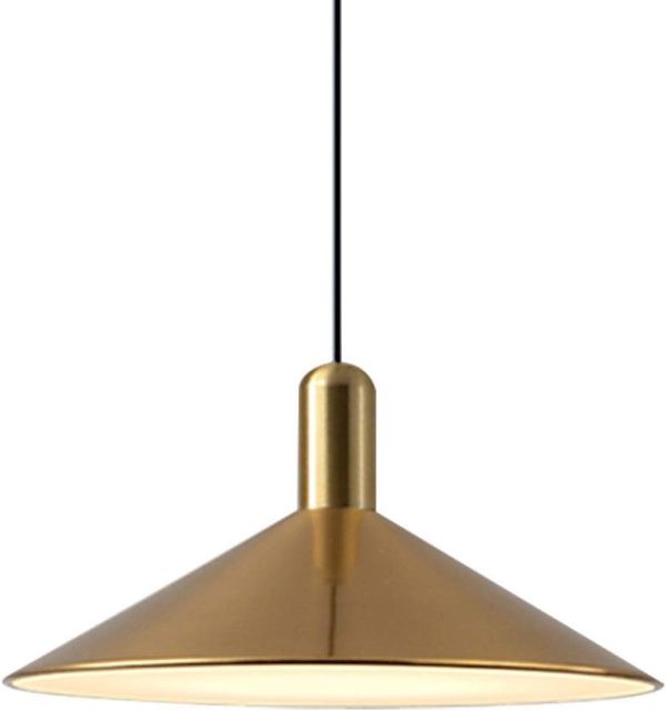 KCO 13.8” Large Farmhouse Brass Gold Dome Pendant Lights Kitchen Island