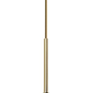 KCO Modern Brushed Brass 7.9” Cream Yellow Dome Glass Pendant Light Fixture