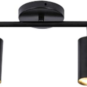 KCO Lighting 4-Light Black Track Lighting Fixtures Ceiling Flexible Mid Century Modern Led Track Light Dimmable Indoor Ceiling Spotlight Kitchen Flush Mount Track Lighting (4-Light)