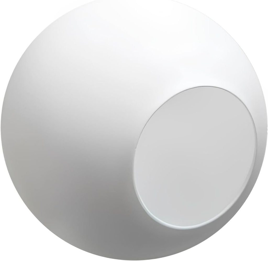 KCO Lighting Replacement Glass Globe Shade,Modern White Lampshade Glass Accessories for Pendant Wall Sconces (White)