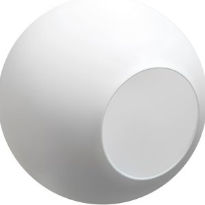 KCO Lighting Replacement Glass Globe Shade,Modern White Lampshade Glass Accessories for Pendant Wall Sconces (White)