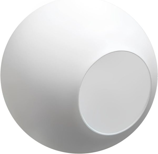 KCO Lighting Replacement Glass Globe Shade,Modern White Lampshade Glass Accessories for Pendant Wall Sconces (White)