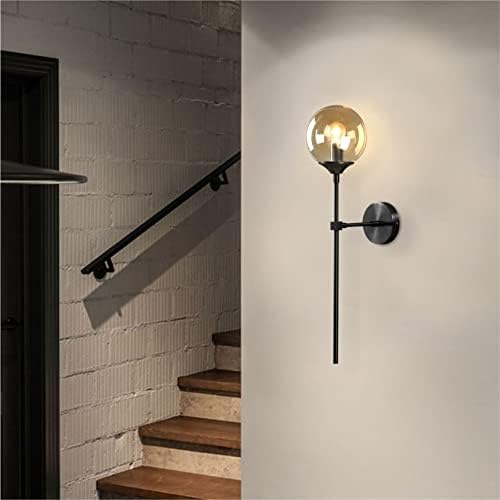 KCO Lighting Black Long Wall Sconce Mid Century Modern Globe Wall Light Vintage Glass Bar Wall Lamp Modern Linear 6-Lights Pendant Light Black Sputnik Chandeliers Farmhouse Kitchen Island Lighting - Image 7