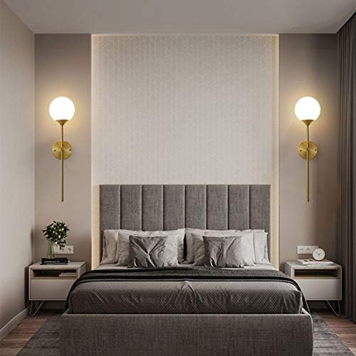 KCO Lighting 8-Light Sputnik Chandelier Frosted Glass Globe Wall Sconce Long Arm for Living Room, Stairs, Bathroom Mirror - Image 6