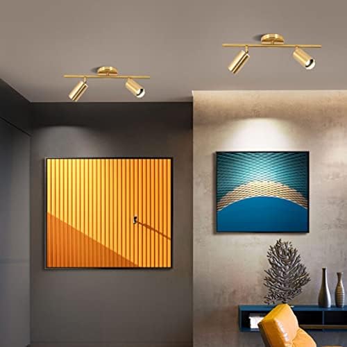 KCO Lighting Modern 2-Light Gold Track Lighting Fixture Industrial Adjustable Ceiling Spot Lights Smoke Gray Glass Globe Wall Sconce Modern Gold Long Pole Wall Lighting Fixture - Image 7