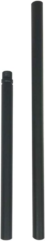 KCO Lighting M14 Threaded Extension Rod 7.89“ and 11.8" Black Extension Rods Lighting Fixture Downrods Stems Chandelier Extension Rods