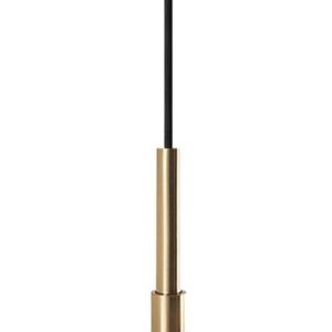 KCO Lighting Modern Small Gold 7.1” Smoke Gray Glass Globe Pendant Light