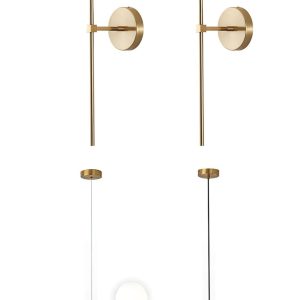 KCO Lighting White Glass Wall Sonce Gold Globe Wall Mounted Light Long Slim Wall Lamp Modern 6-Light Glass Globe Pendant Light Mid Century Sputnik Chandelier Kitchen Island Lighting