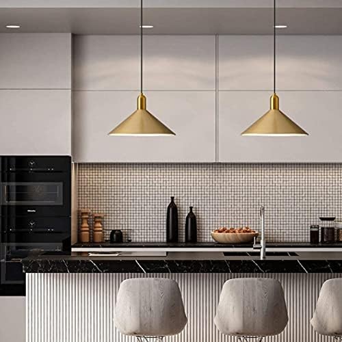 KCO Lighting Farmhouse Barn Pendant Lamp, Mid-Century Drop Design Plug in Wall Mounted Light - Image 7