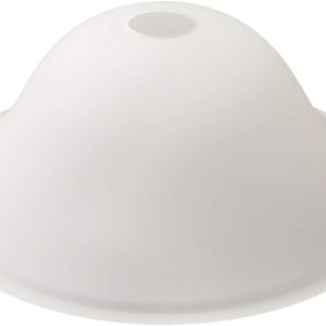 Giluta Floor Lamp Glass Shade Replacement Globe -Fitting Opening 1.625" Modern Frosted Style Light Fixture Shade, Height: 4.75 inches, Width: 12 inches. Lipless