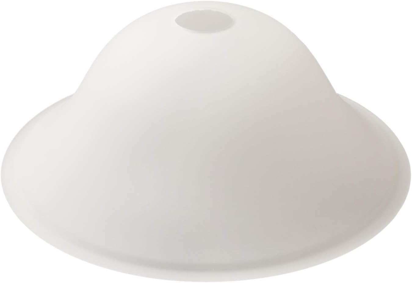 Giluta Floor Lamp Glass Shade Replacement Globe -Fitting Opening 1.625" Modern Frosted Style Light Fixture Shade, Height: 4.75 inches, Width: 12 inches. Lipless