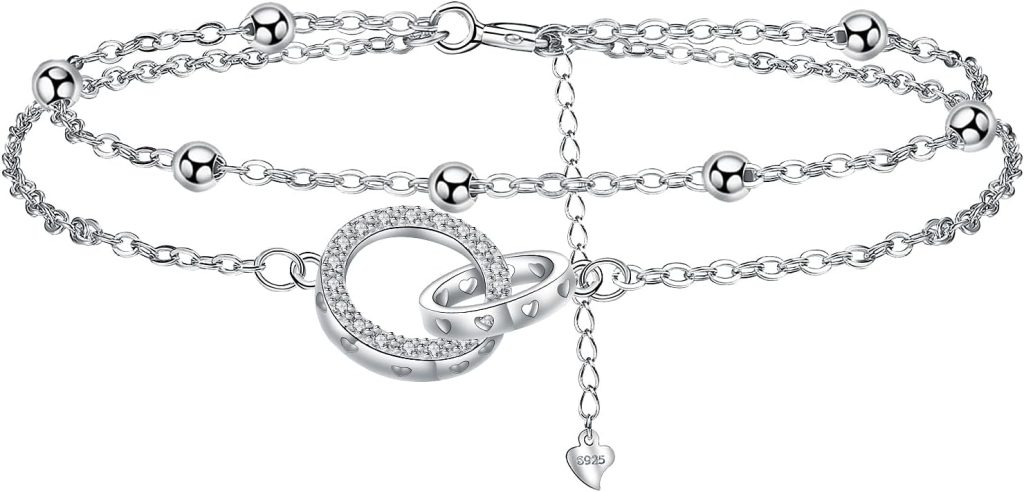 Women's 925 Sterling Silver Cute Bracelet, Birthday Jewelry Gift for Mom, Sister and Women