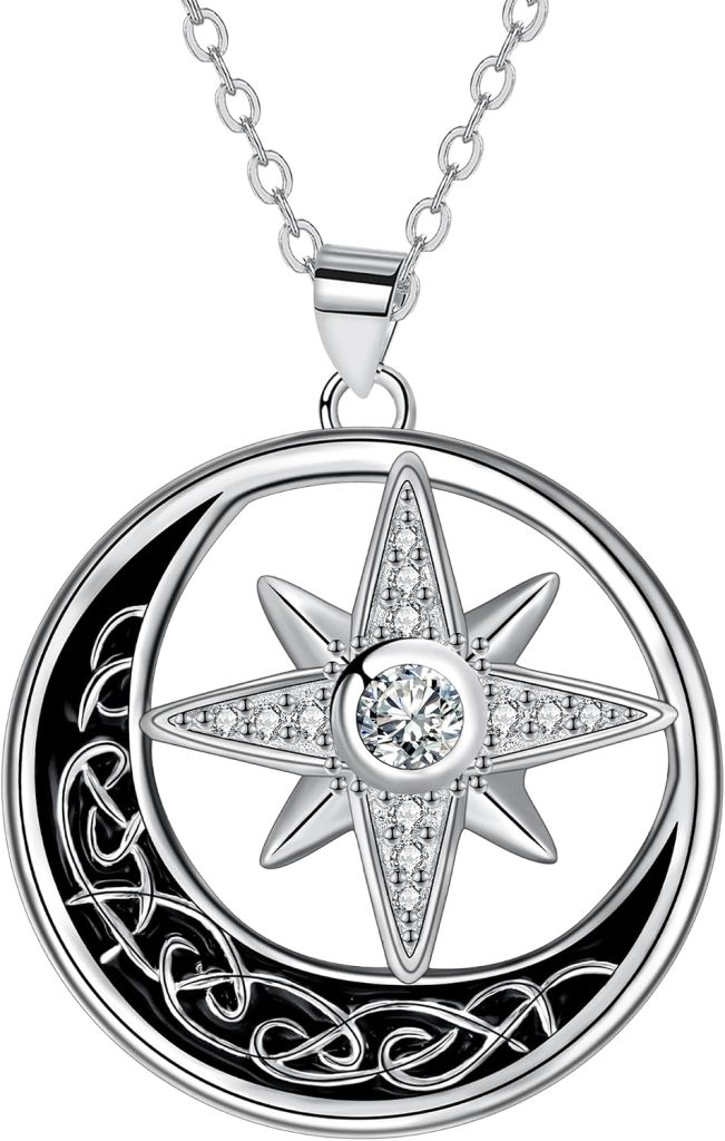 Women's 925 Sterling Silver Pendant Necklace, Birthday Gift for Mom, Daughter, Girlfriend or Wife, 40+5 cm